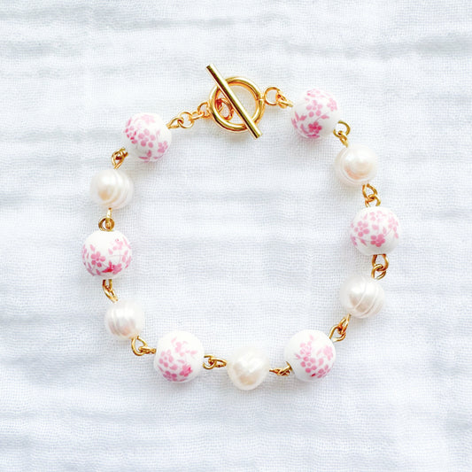 Rococo Daydream Pearl Bracelet | Gold