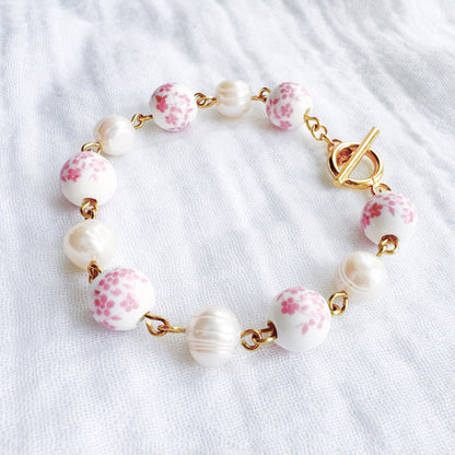 Rococo Daydream Pearl Bracelet | Gold