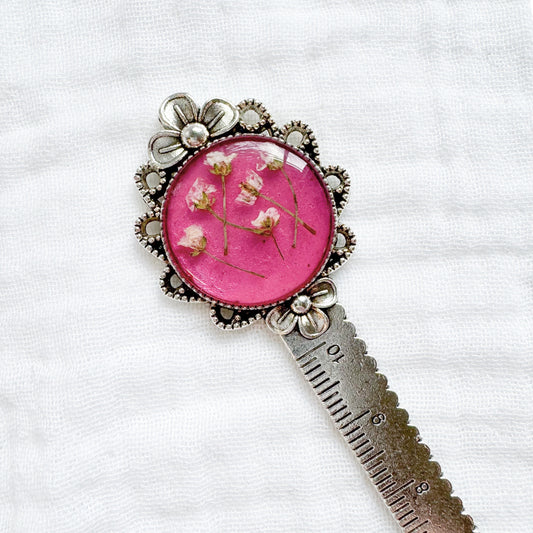 Rosalind Pressed Flower Bookmark | Silver