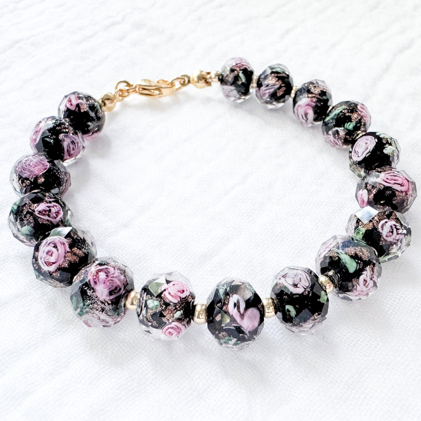 Midnight Rose Bracelet | Gold