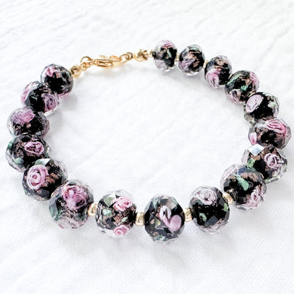 Midnight Rose Bracelet | Gold