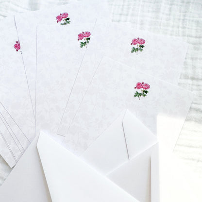 Romantic Rose | Loose Leaf Note Paper With Envelopes