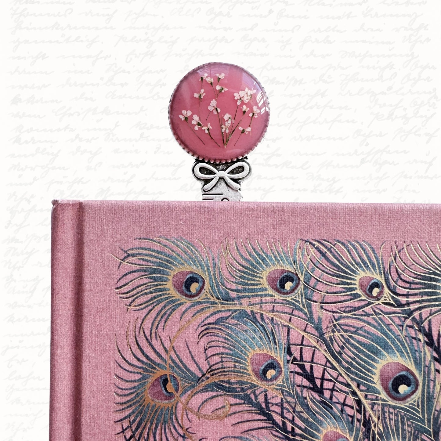 Marianne Pressed Flower Bookmark | Silver