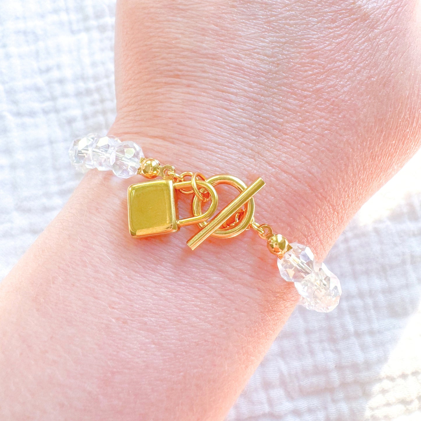 Showgirl Padlock Bracelet | Gold