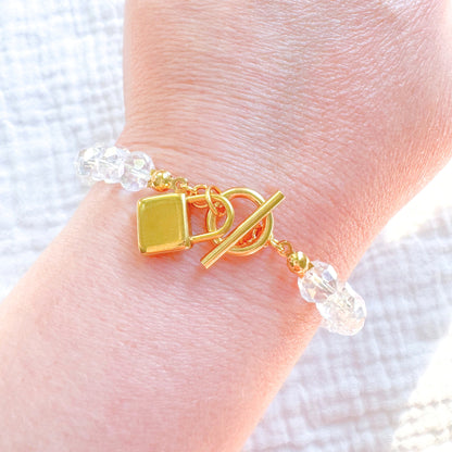 Showgirl Padlock Bracelet | Gold