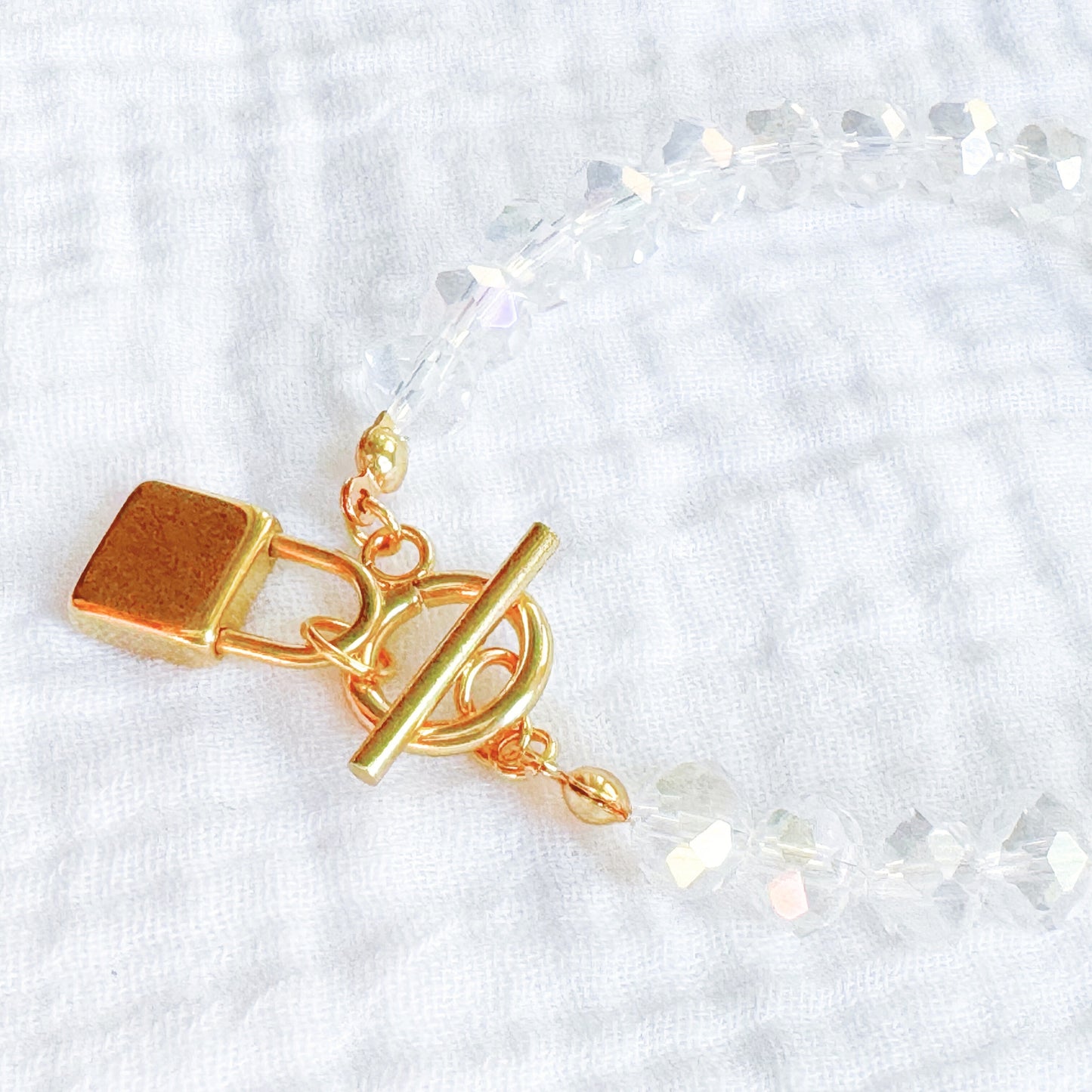 Showgirl Padlock Bracelet | Gold