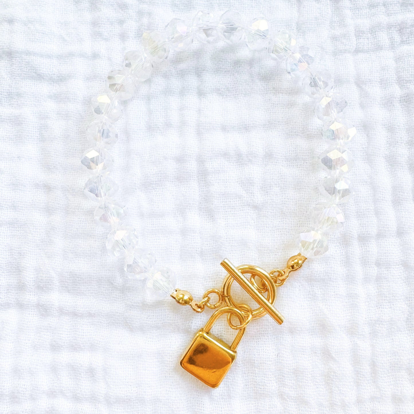 Showgirl Padlock Bracelet | Gold