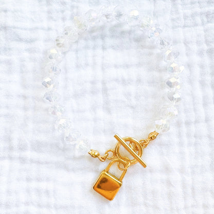 Showgirl Padlock Bracelet | Gold