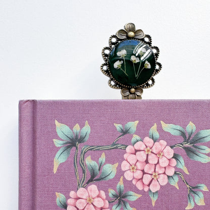Sylvie Pressed Flower Bookmark | Bronze