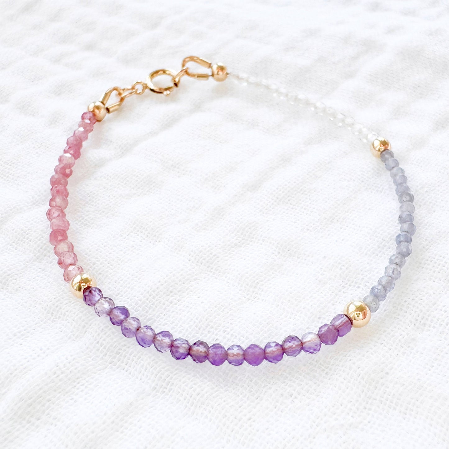 Tapestry Bracelet, Gold | *Custom Birthstones*