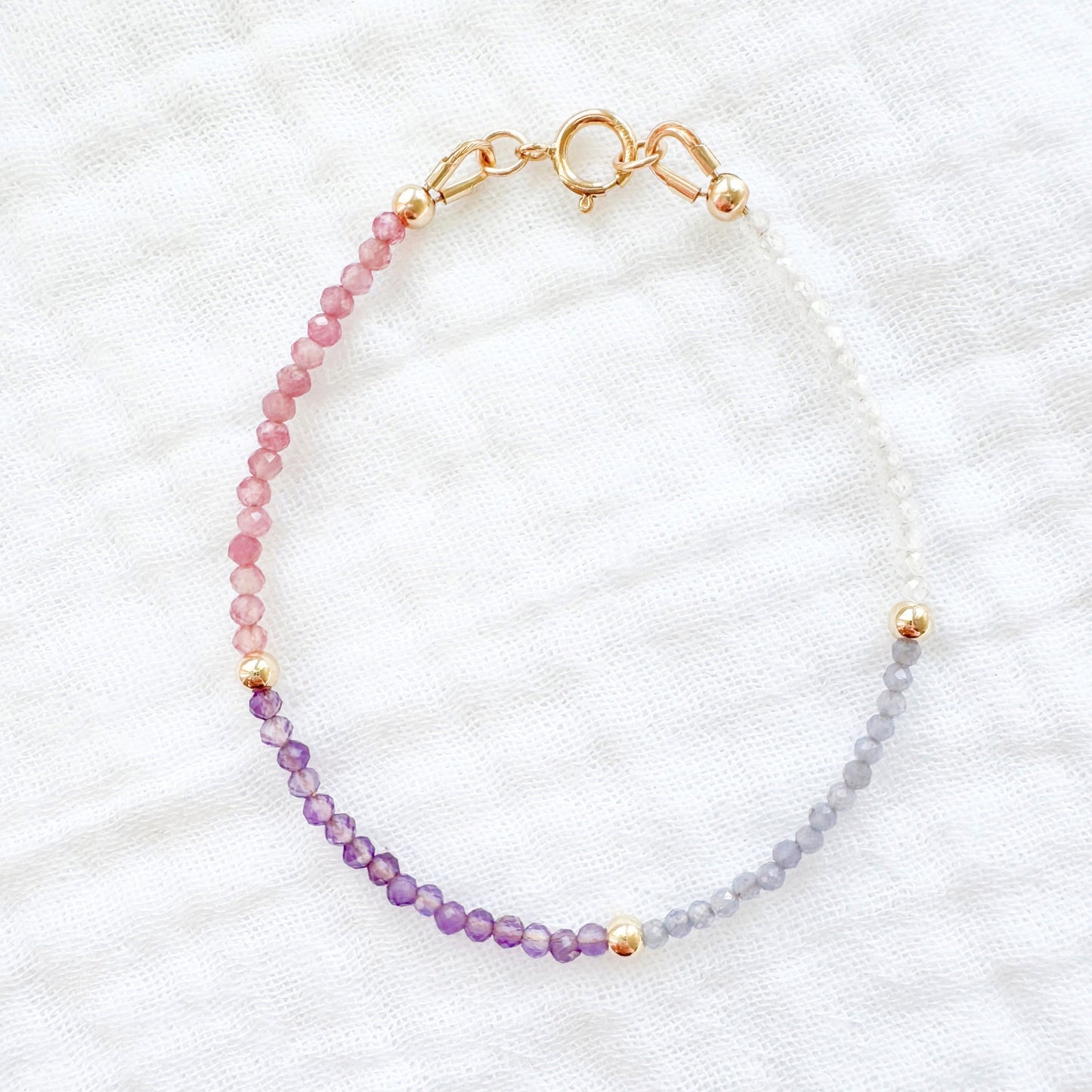 Tapestry Bracelet, Gold | *Custom Birthstones*