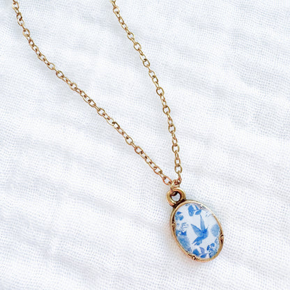 Toile d'oiseaux Mini Ornate Necklace | Gold