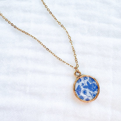 Toile de papillon Coin Necklace | Gold