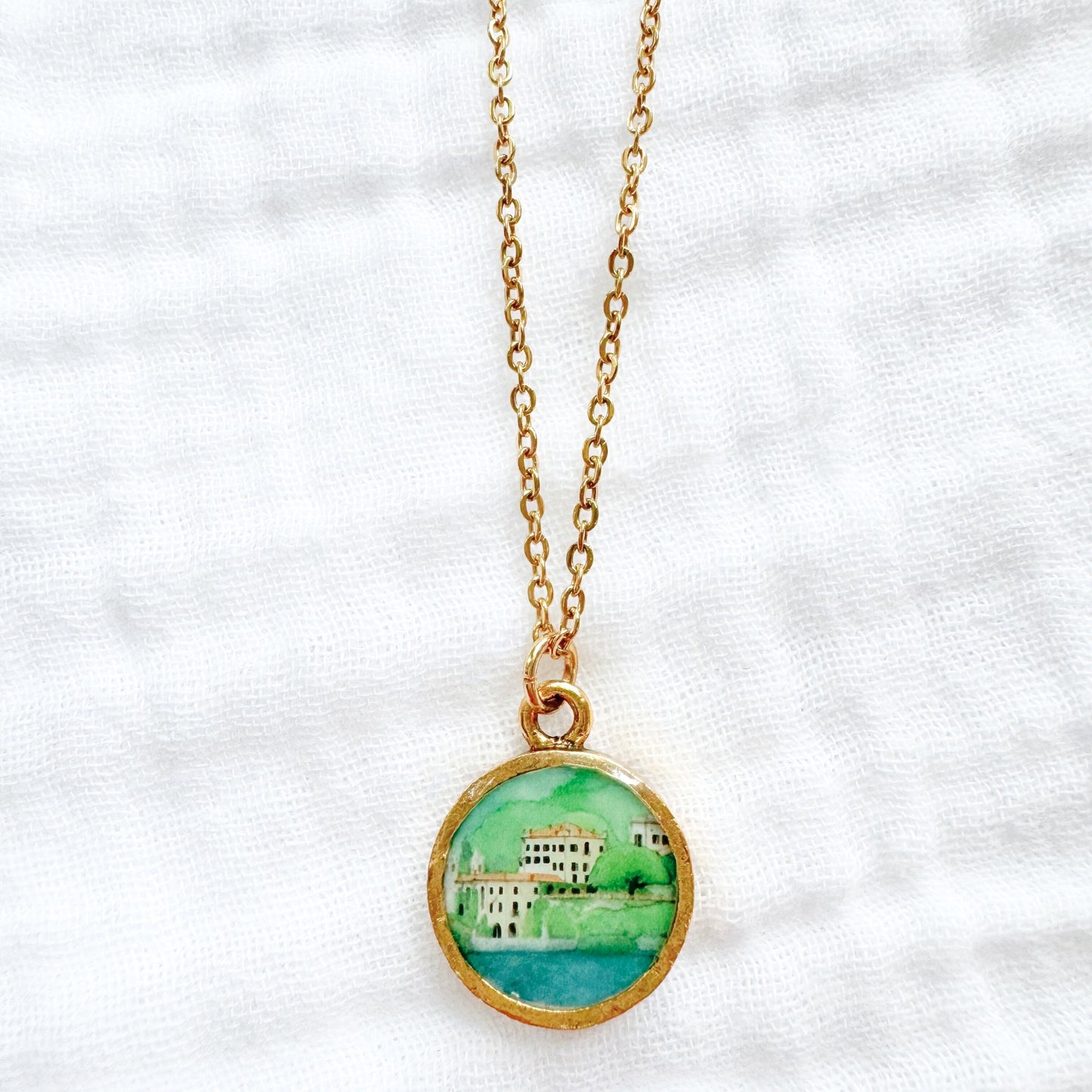 *Custom Artwork* Coin Pendant Necklace | Gold or Silver