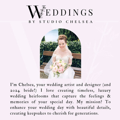 Wedding Vow Books | Custom Laurel Wreath