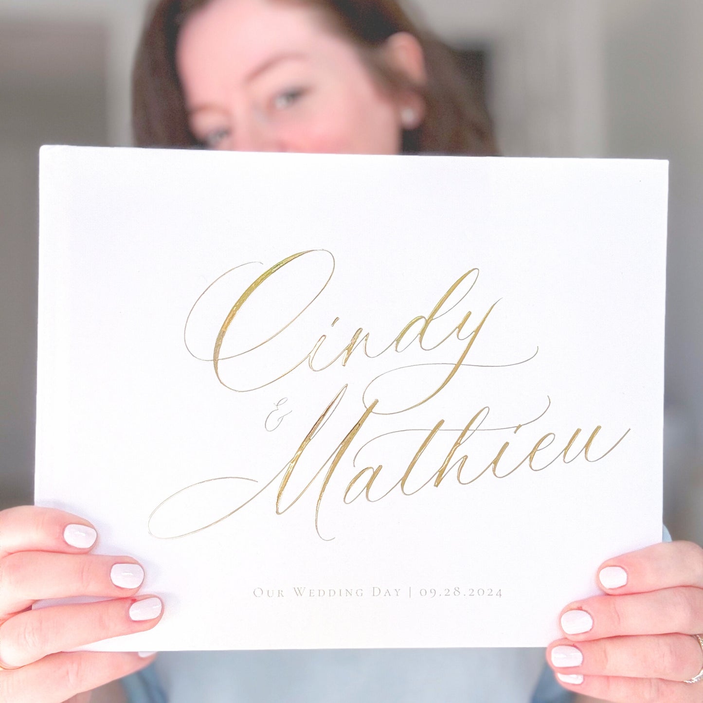 Wedding Guest Book | Custom Foil Embossed Guestbook