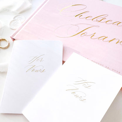 Wedding Vow Books | Custom Pronoun