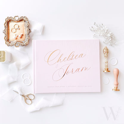 Wedding Guest Book | Custom Foil Embossed Guestbook