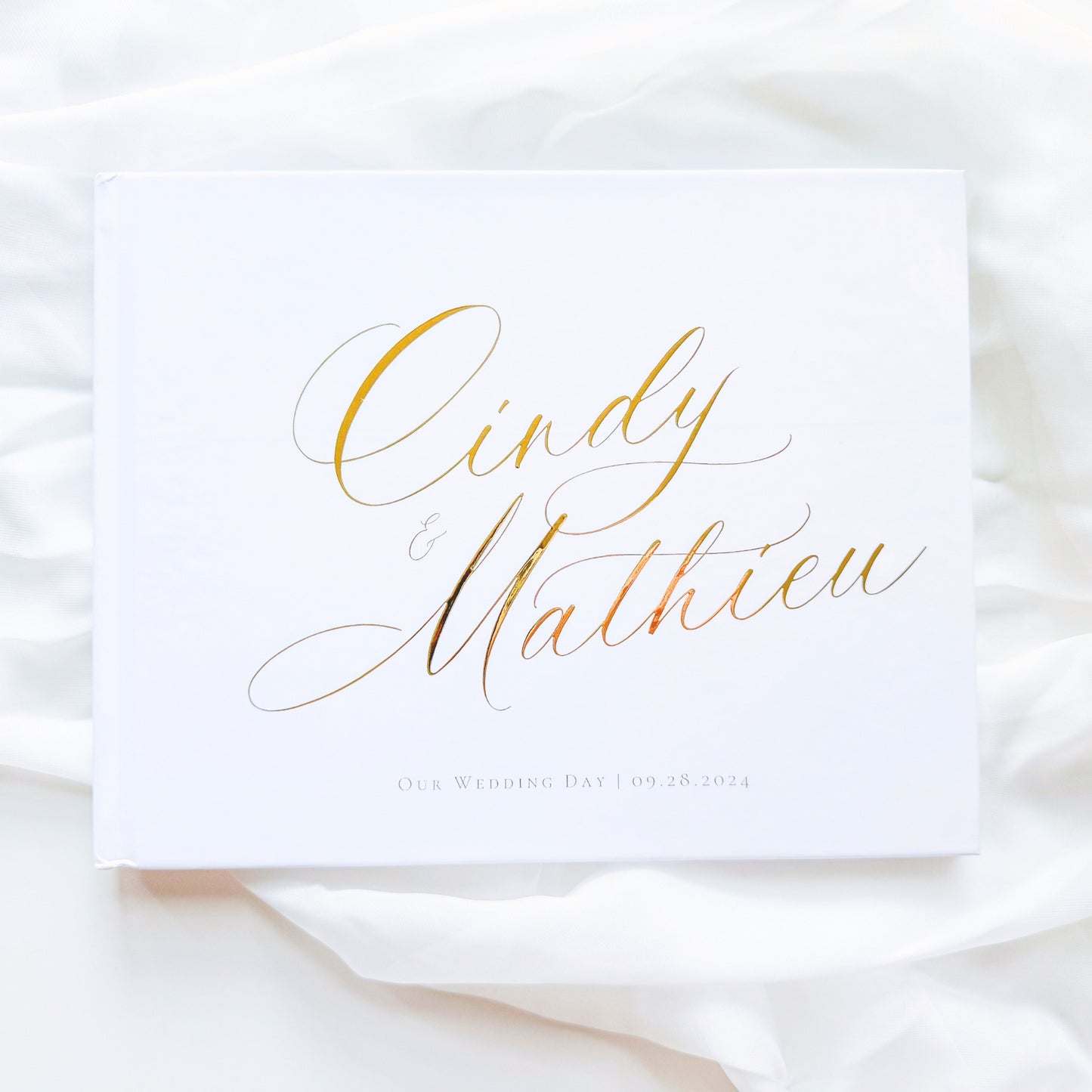 Wedding Guest Book | Custom Foil Embossed Guestbook