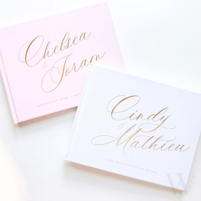Wedding Guest Book | Custom Foil Embossed Guestbook